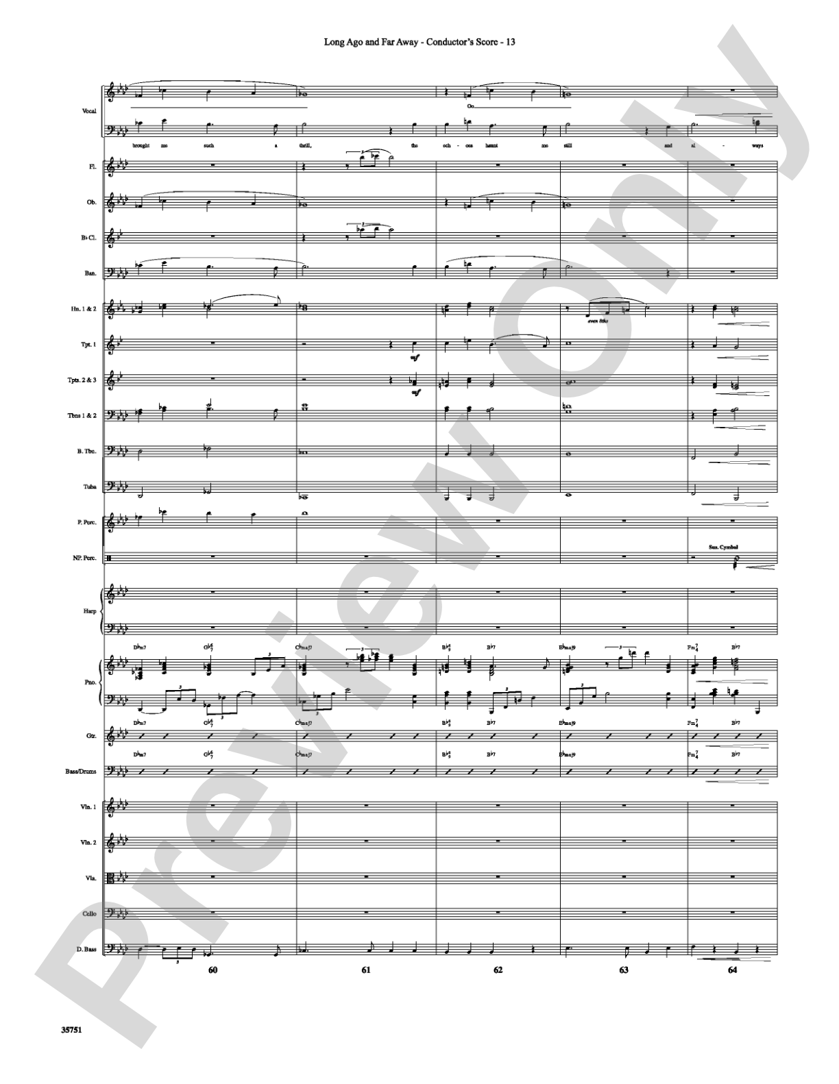 Long Ago and Far Away: Choral SoundPax