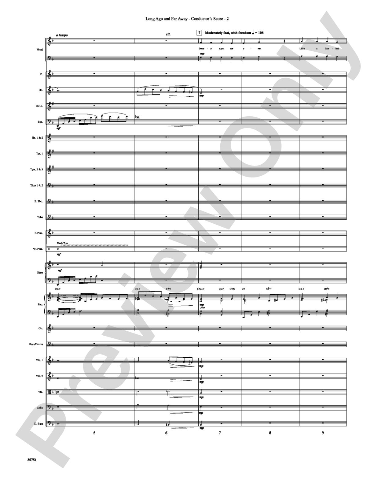 Long Ago and Far Away: Choral SoundPax