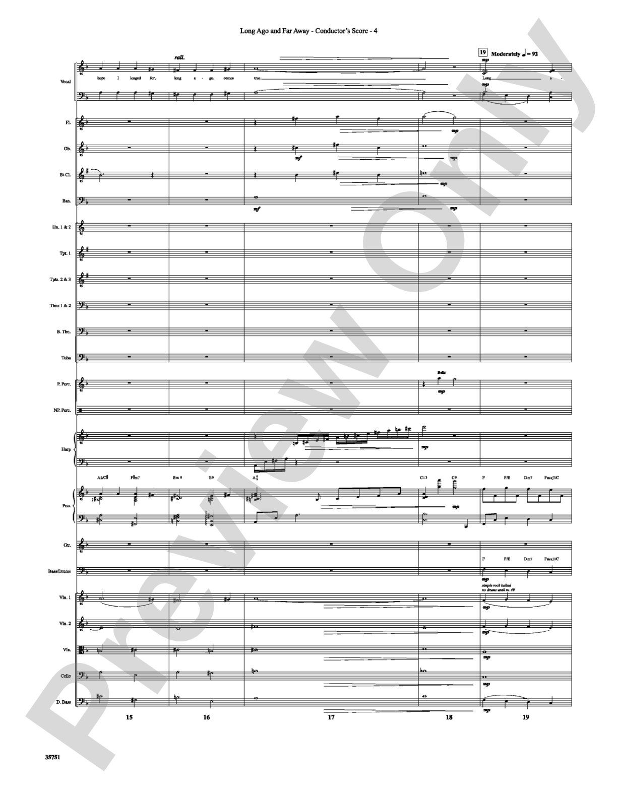 Long Ago and Far Away: Choral SoundPax
