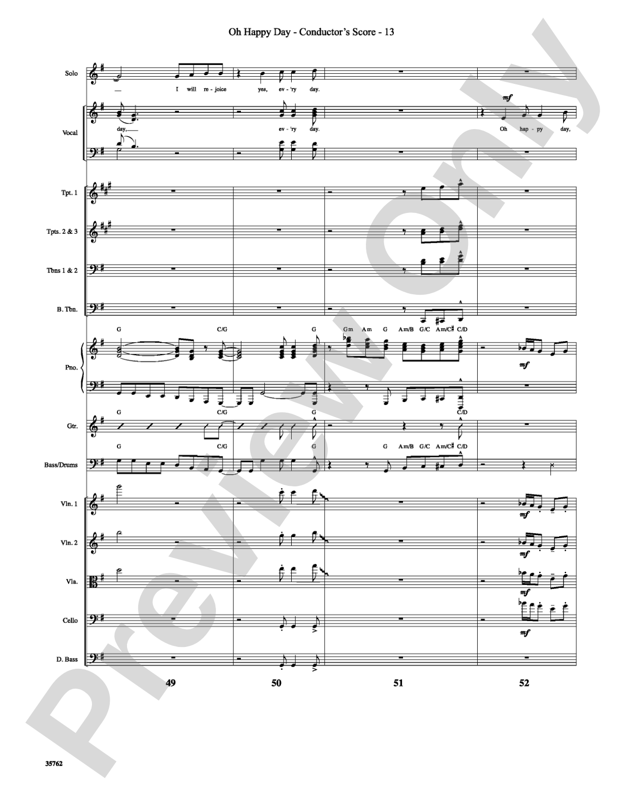 Oh Happy Day: Choral SoundPax