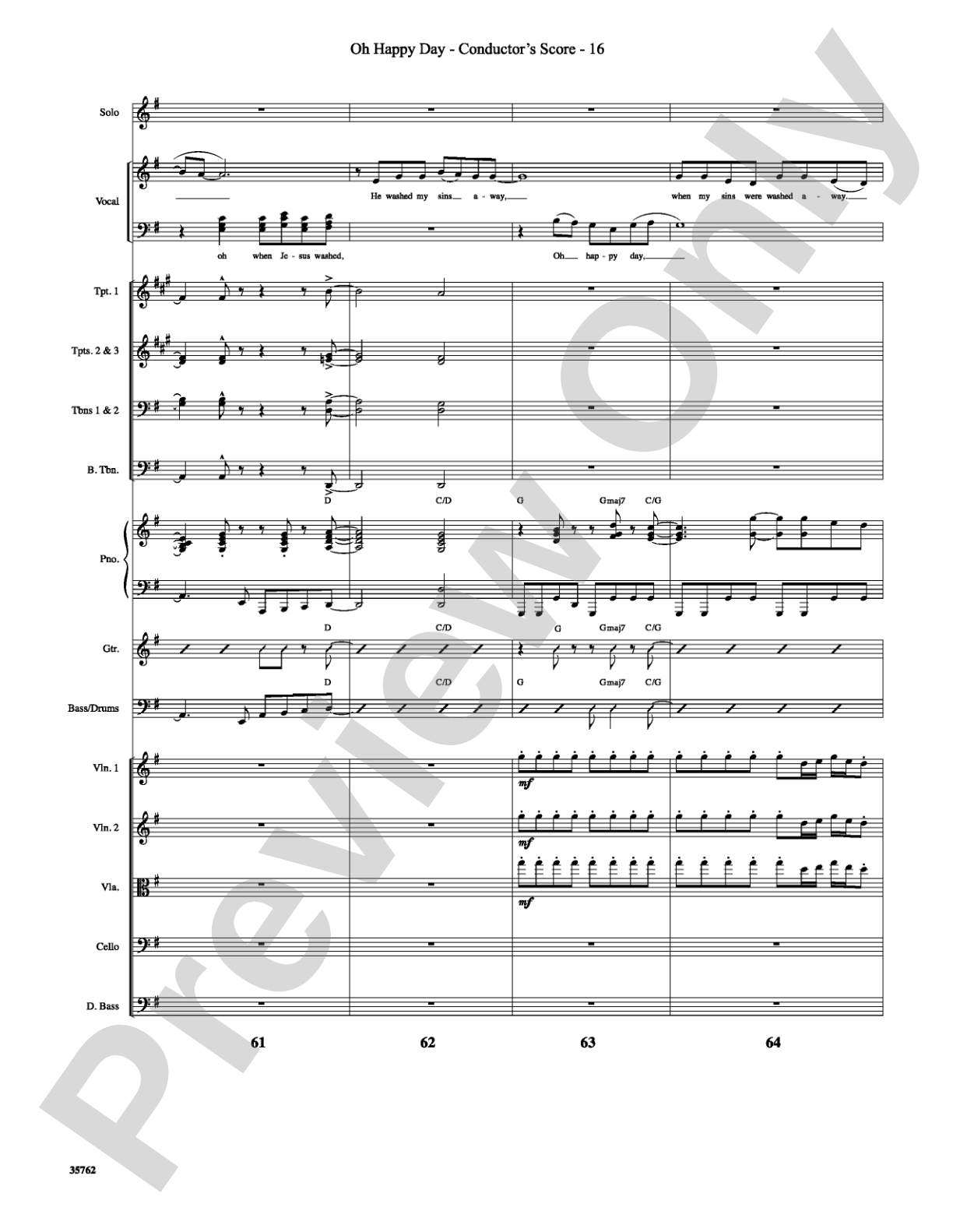 Oh Happy Day: Choral SoundPax