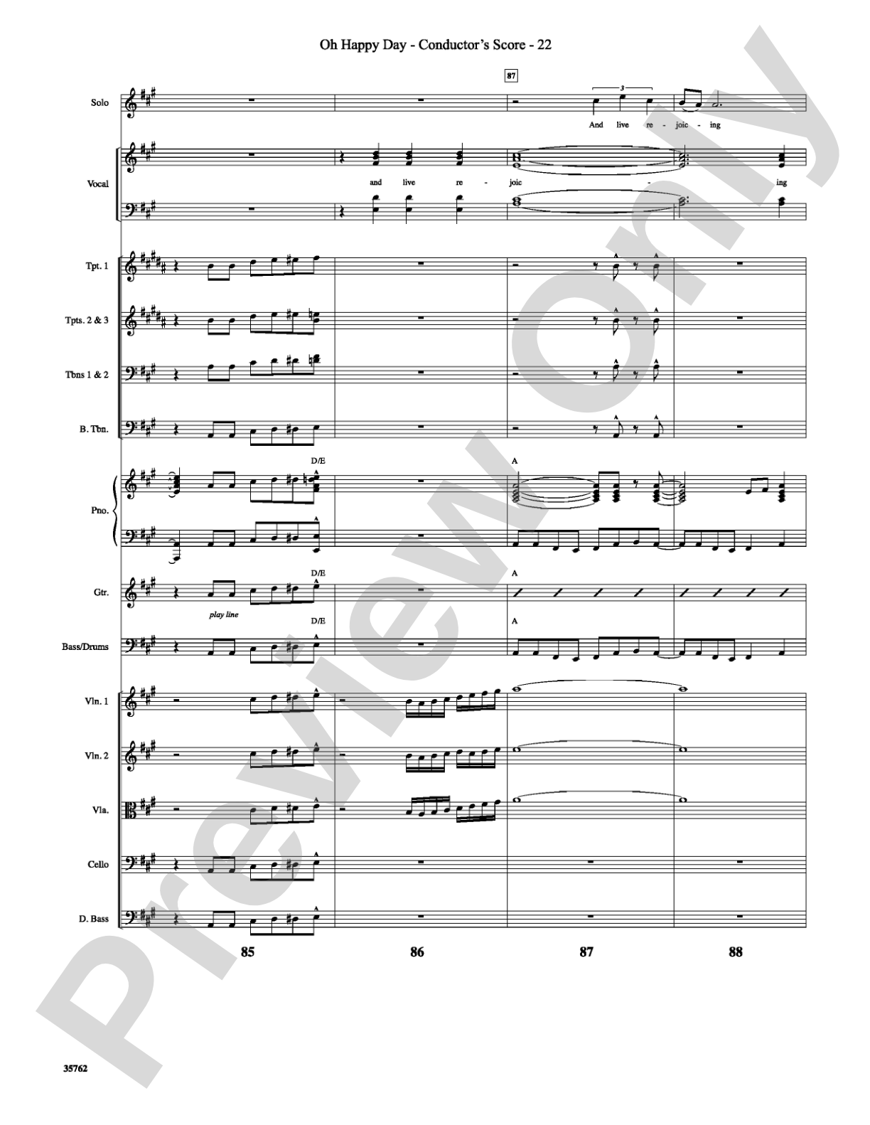 Oh Happy Day: Choral SoundPax