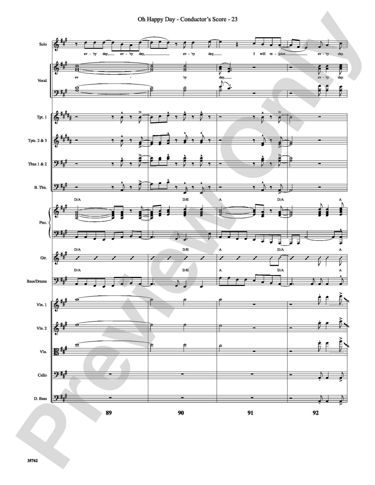 Oh Happy Day: Choral SoundPax