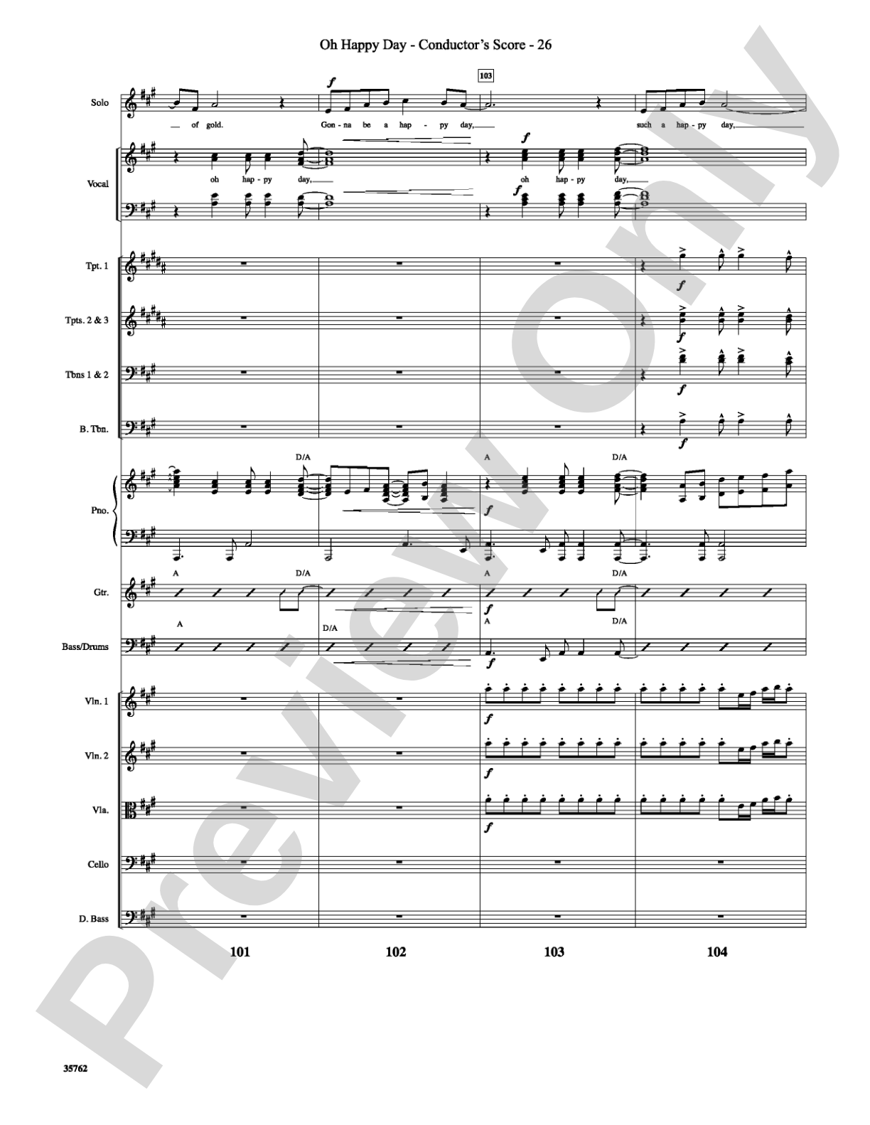Oh Happy Day: Choral SoundPax