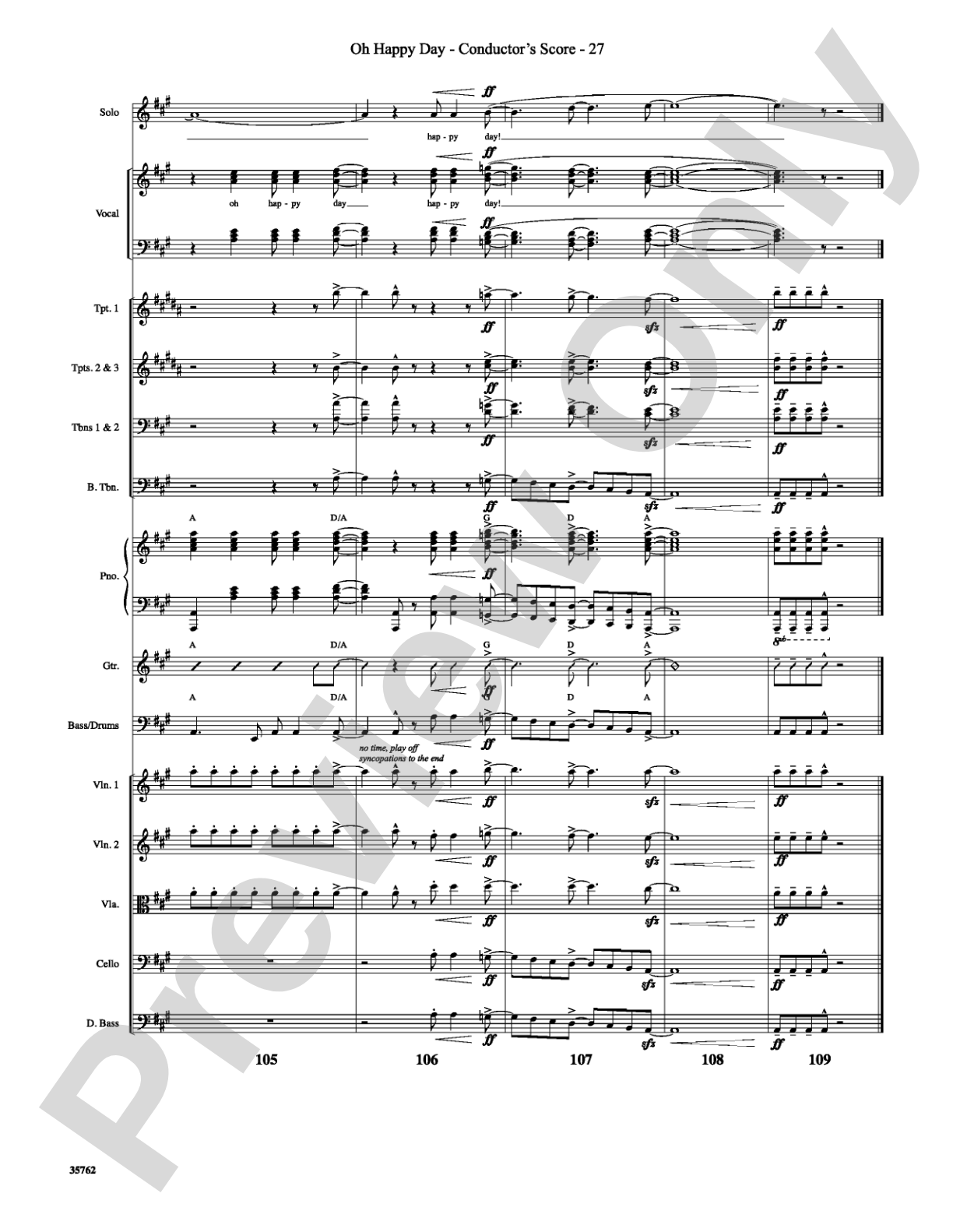 Oh Happy Day: Choral SoundPax