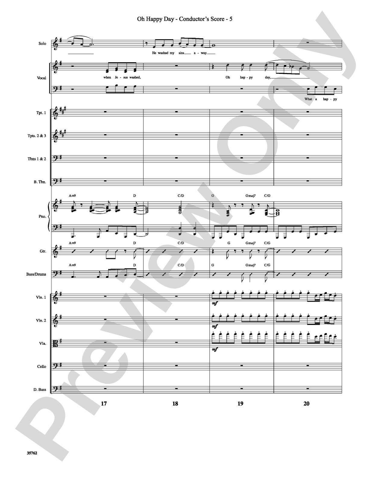 Oh Happy Day: Choral SoundPax