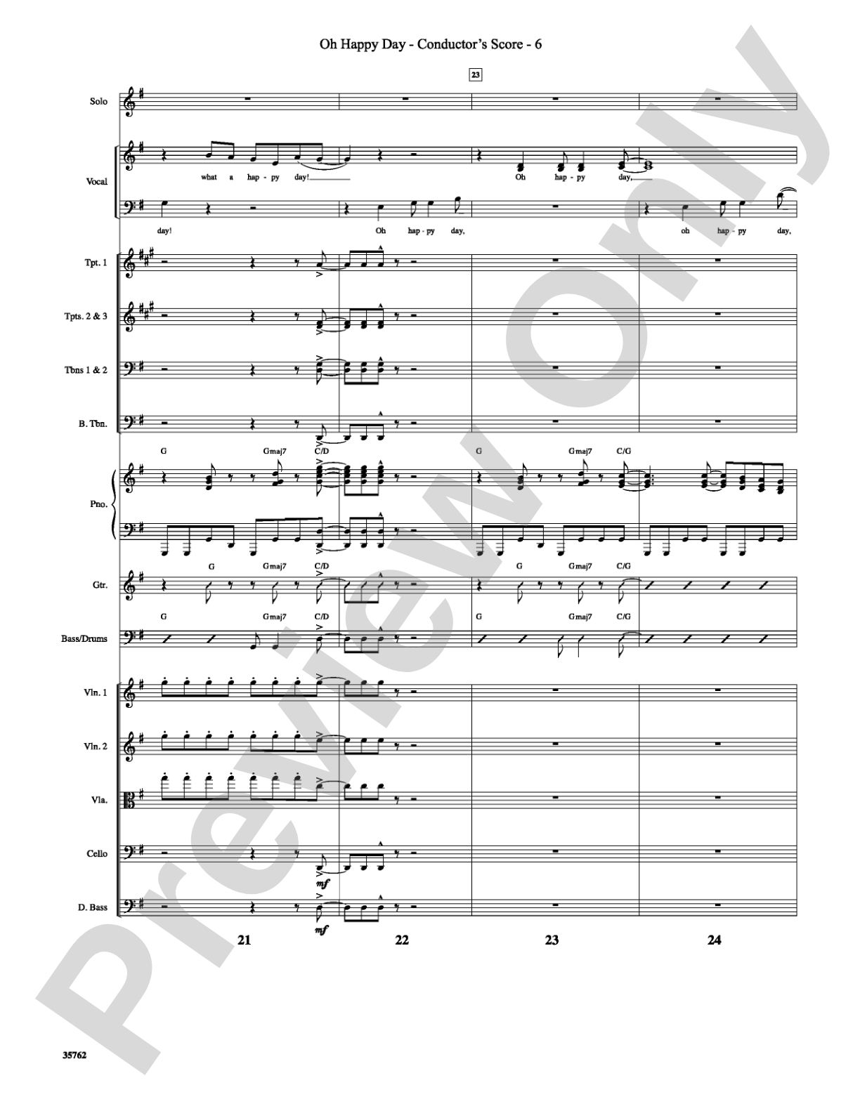Oh Happy Day: Choral SoundPax