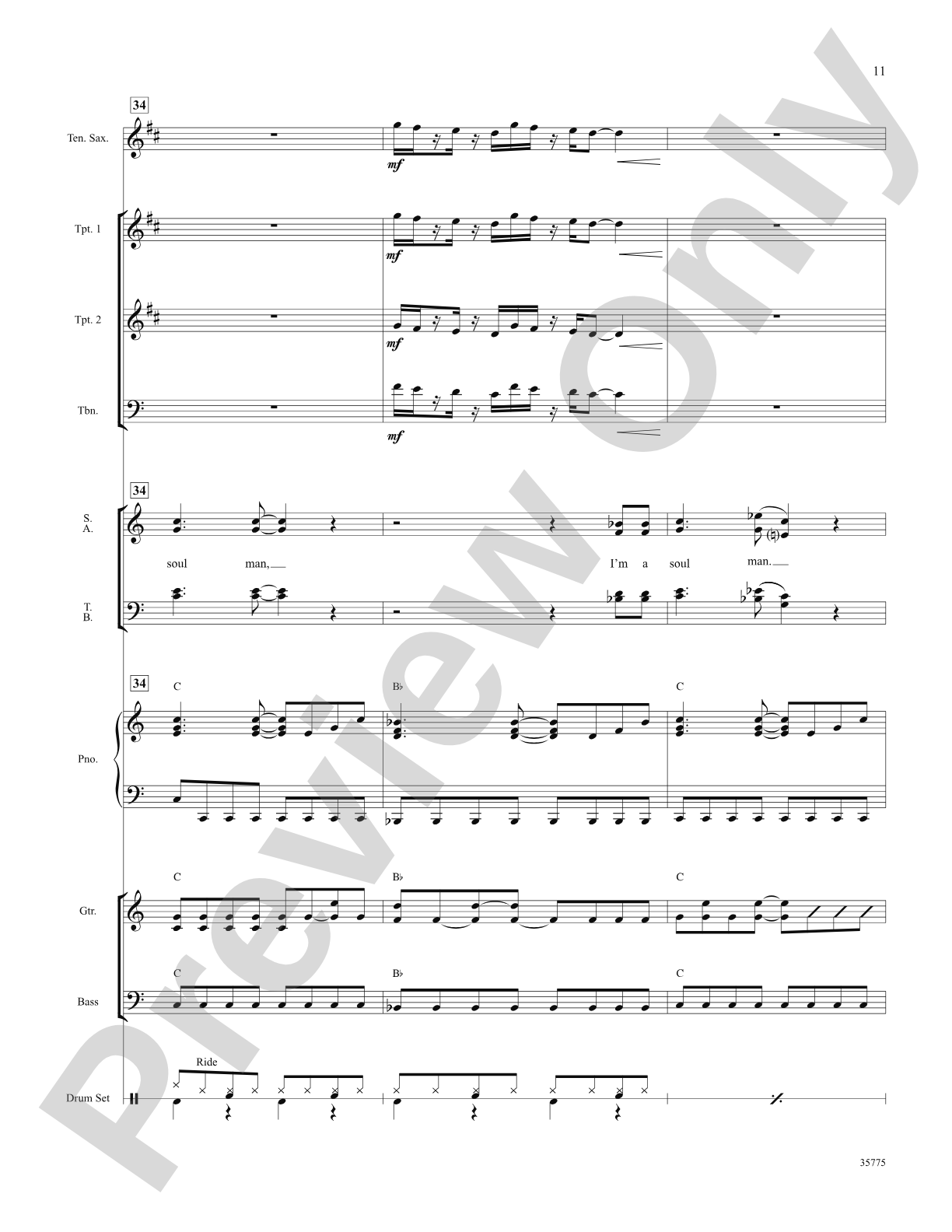 Soul Man: Score: Choral SoundPax