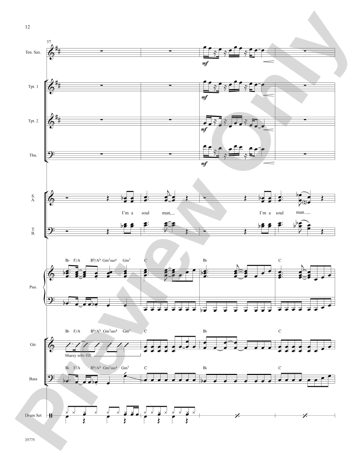 Soul Man: Score: Choral SoundPax