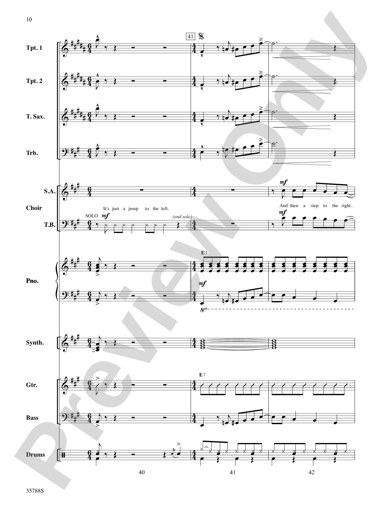 The Time Warp (from The Rocky Horror Picture Show): Choral SoundPax