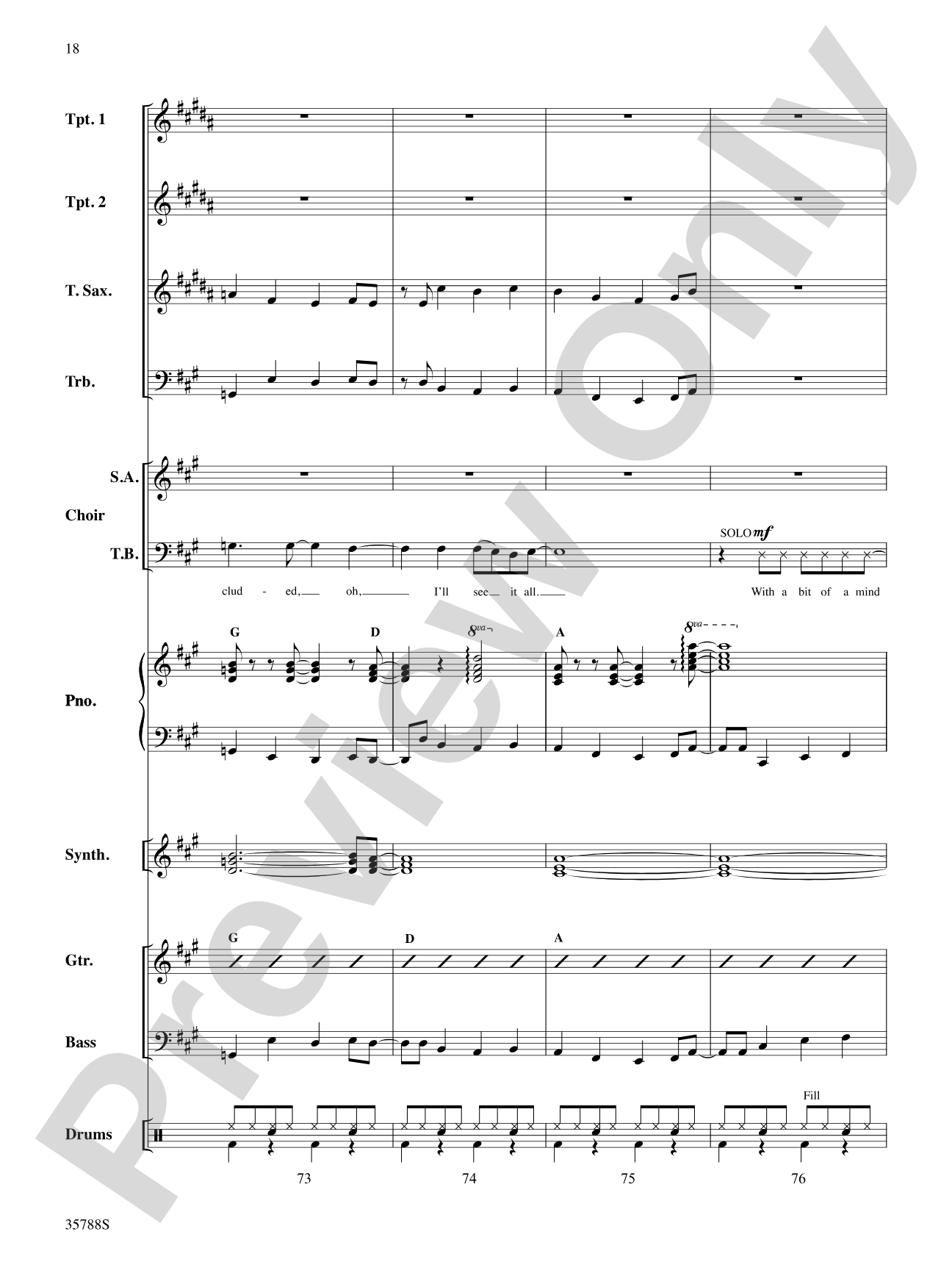 The Time Warp (from The Rocky Horror Picture Show): Choral SoundPax