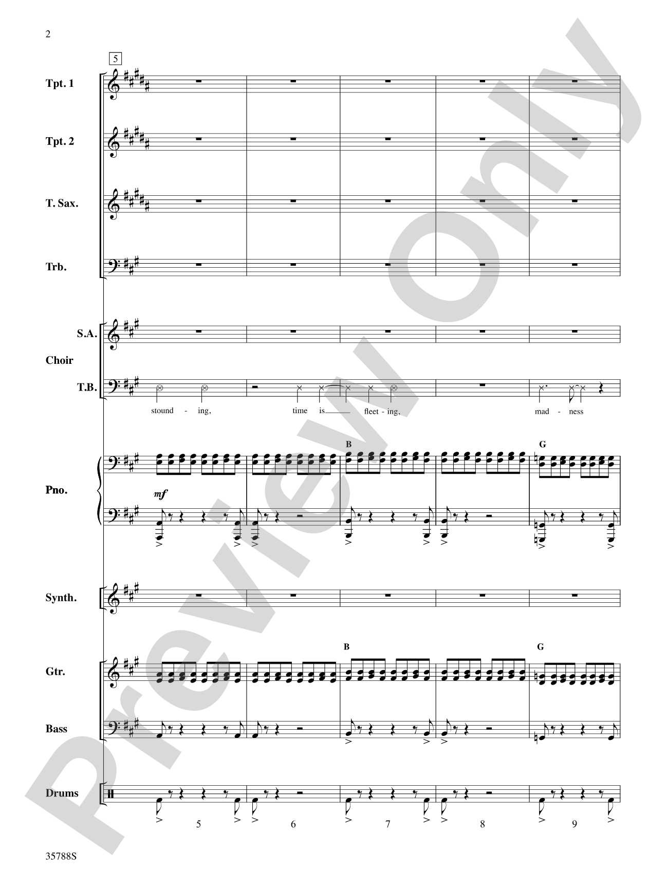 The Time Warp (from The Rocky Horror Picture Show): Choral SoundPax