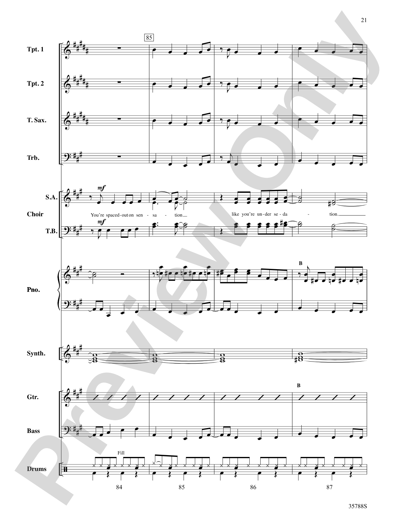 The Time Warp (from The Rocky Horror Picture Show): Choral SoundPax