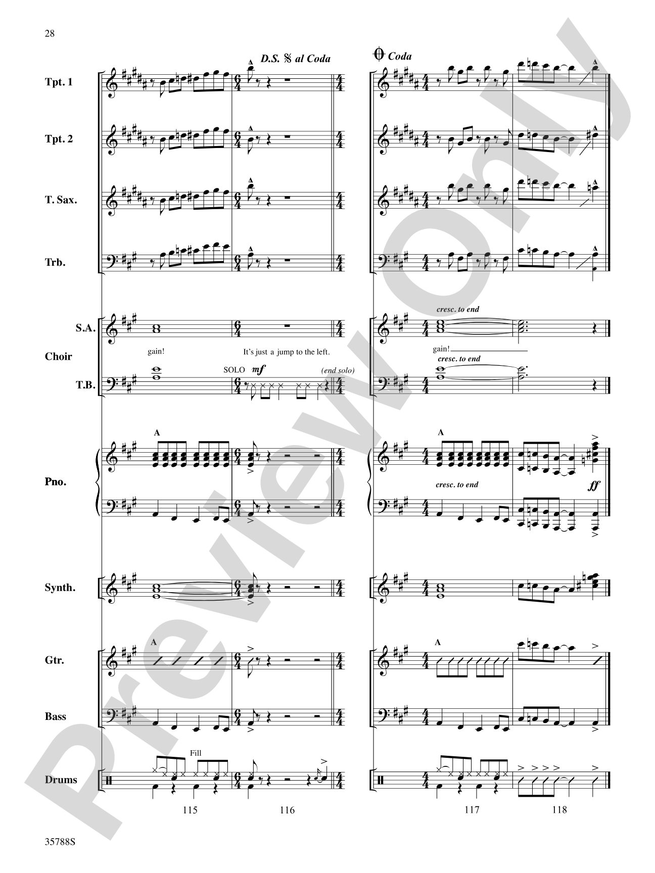 The Time Warp (from The Rocky Horror Picture Show): Choral SoundPax