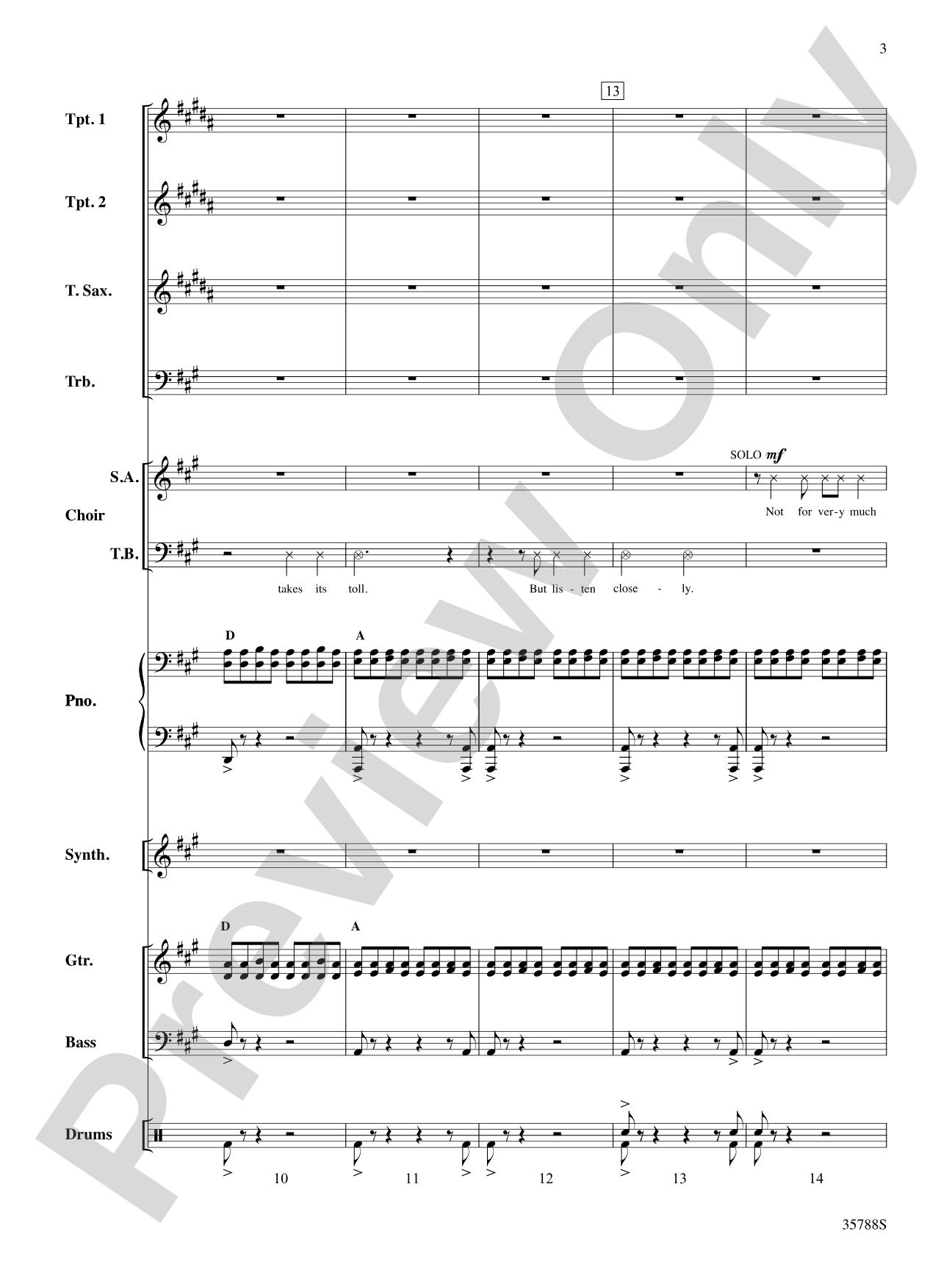 The Time Warp (from The Rocky Horror Picture Show): Choral SoundPax