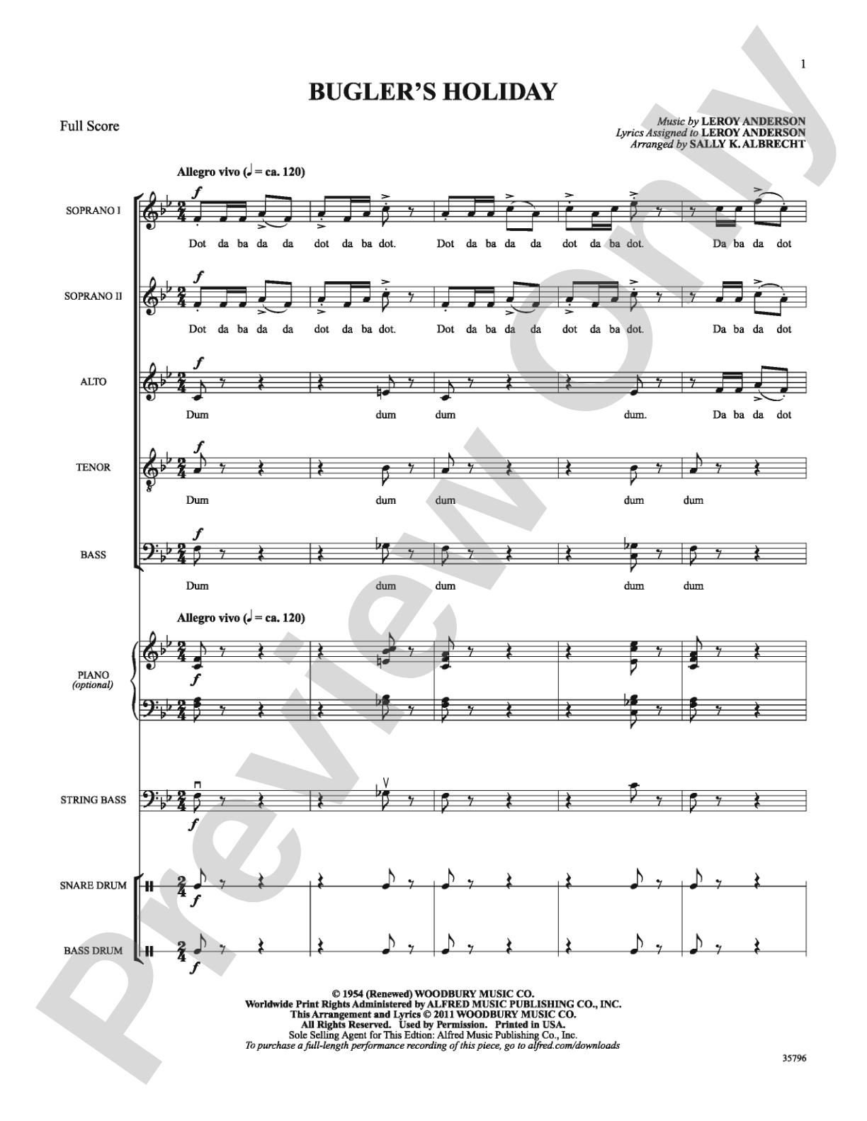 Bugler's Holiday: Choral SoundPax