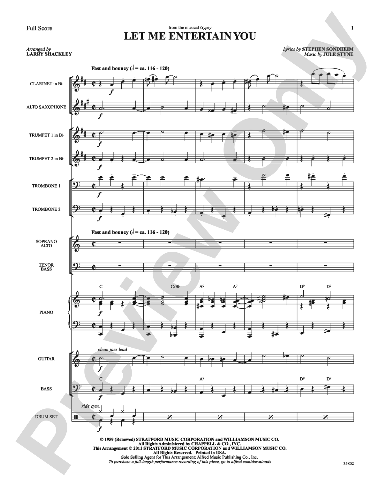 Let Me Entertain You (from Gypsy): Choral SoundPax
