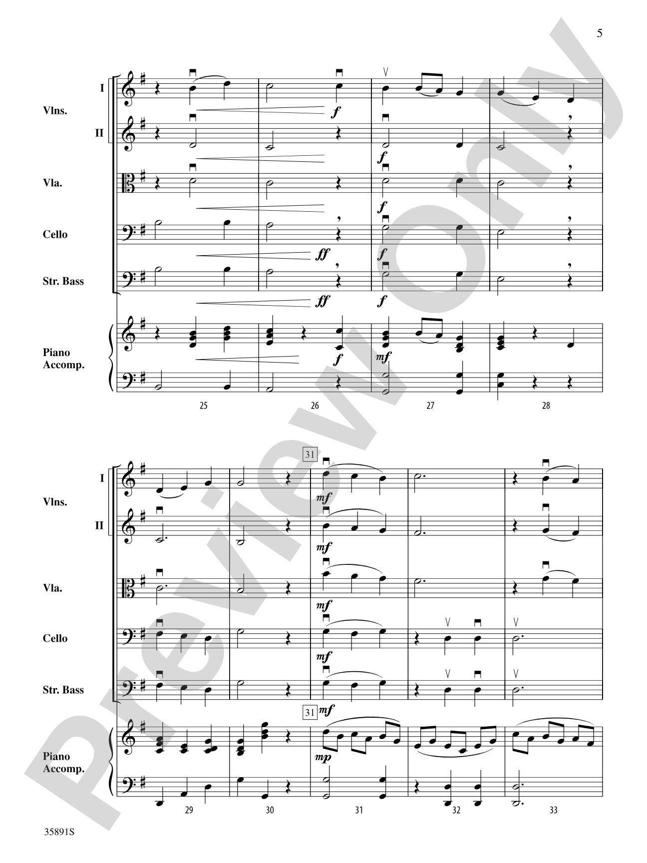 Scottish Air: String Orchestra Conductor Score & Parts