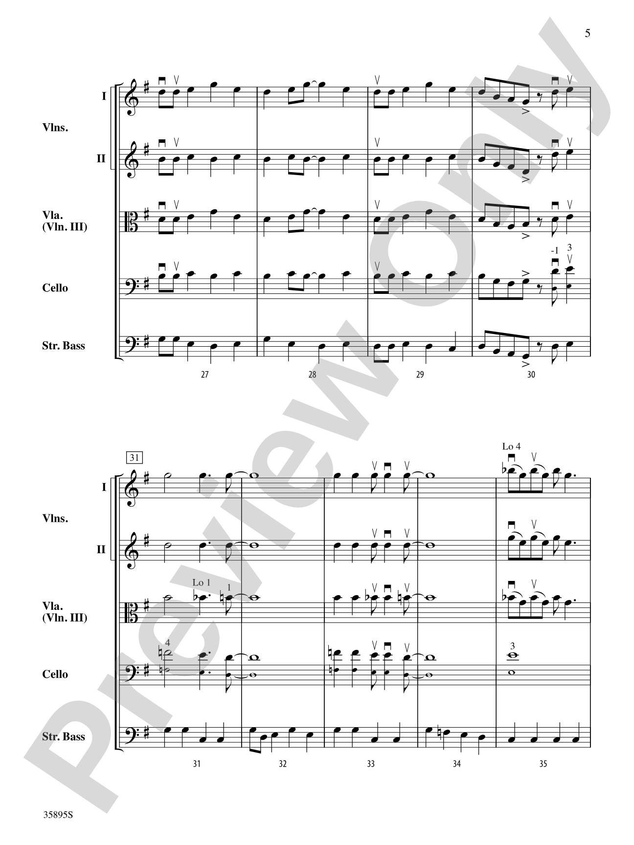 Clap Your Hands, Everybody: String Orchestra Conductor Score & Parts