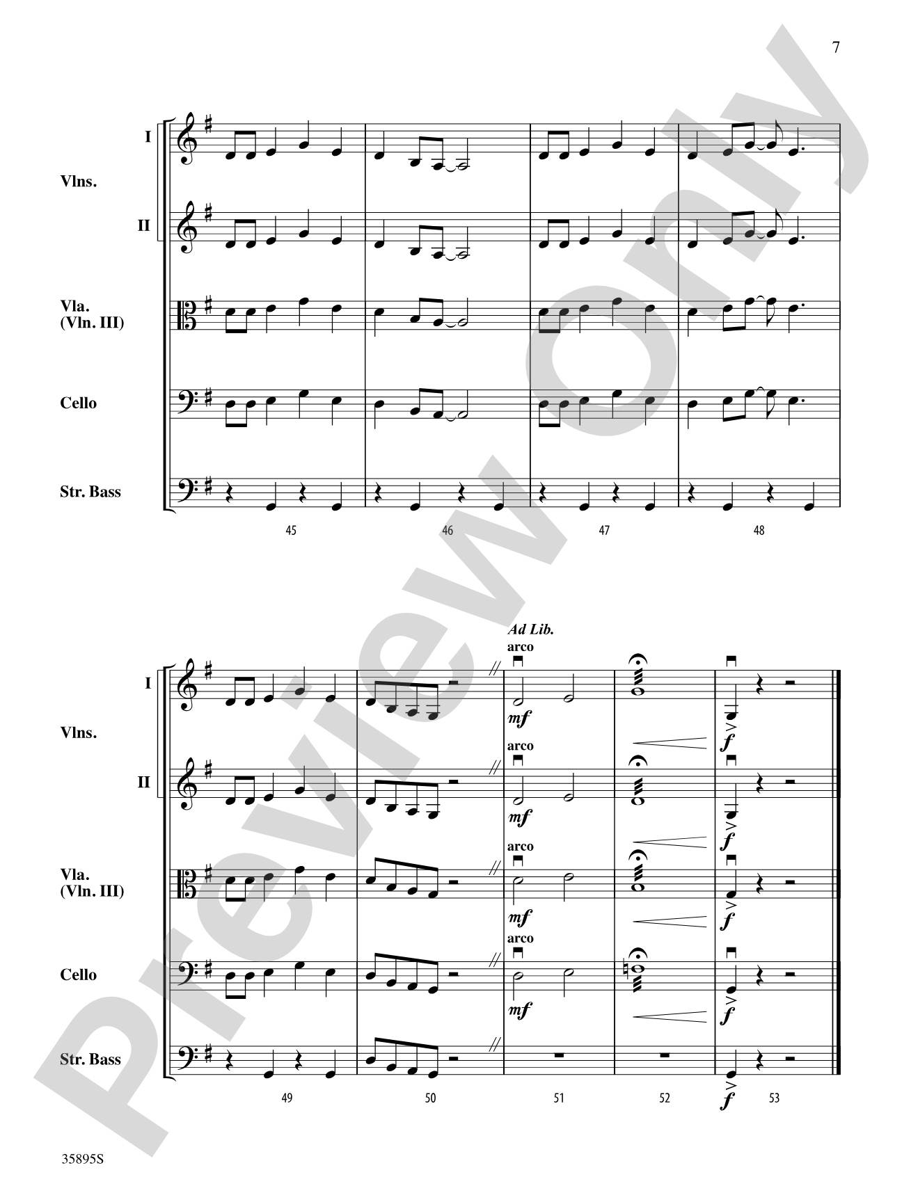 Clap Your Hands, Everybody: String Orchestra Conductor Score & Parts