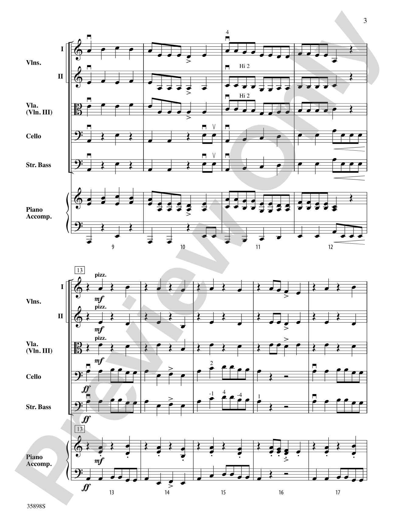 Notable Neighbors: String Orchestra Conductor Score & Parts