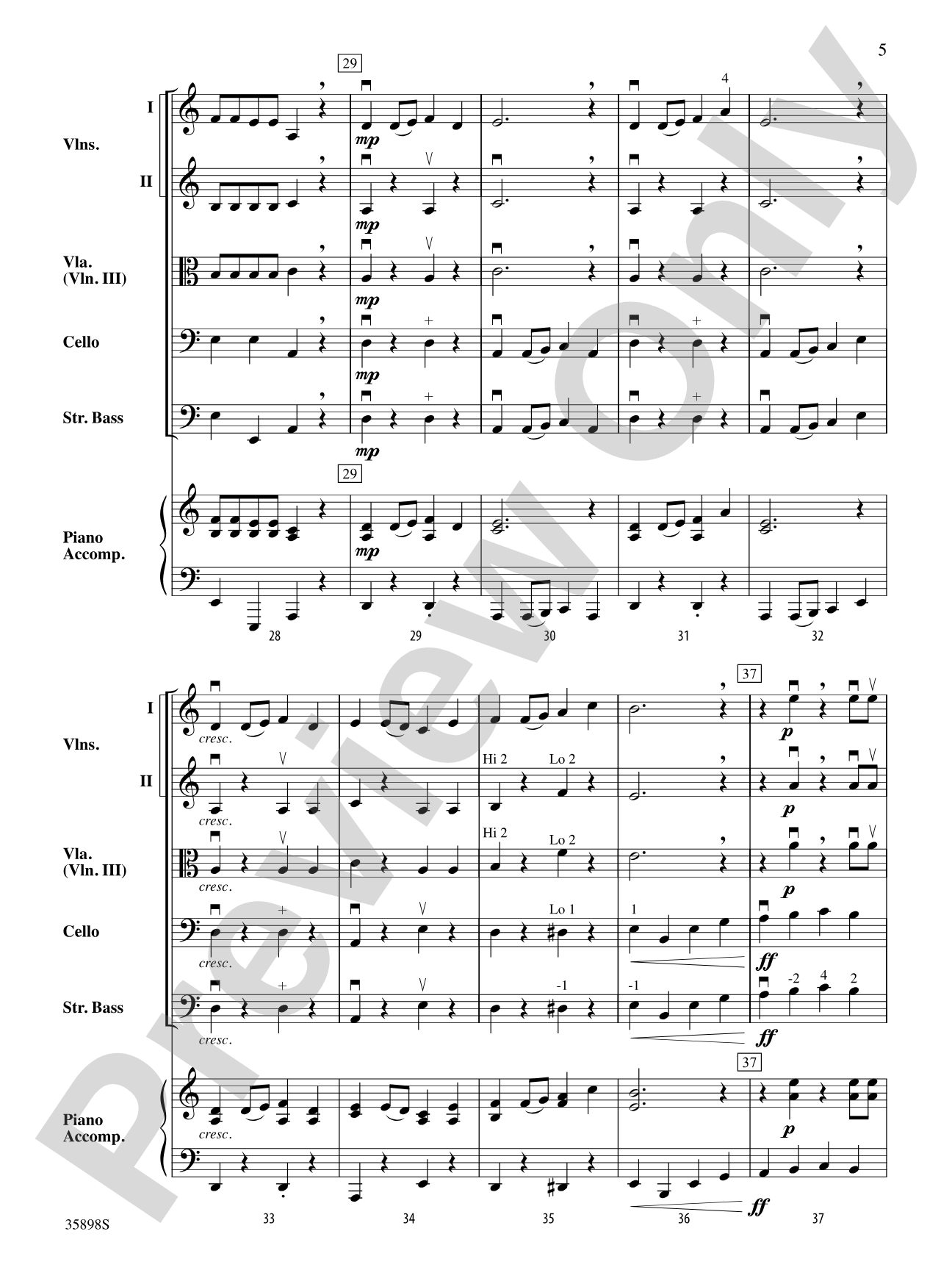 Notable Neighbors: String Orchestra Conductor Score & Parts