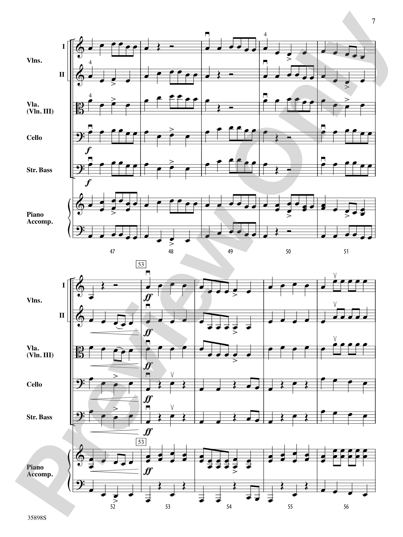 Notable Neighbors: String Orchestra Conductor Score & Parts