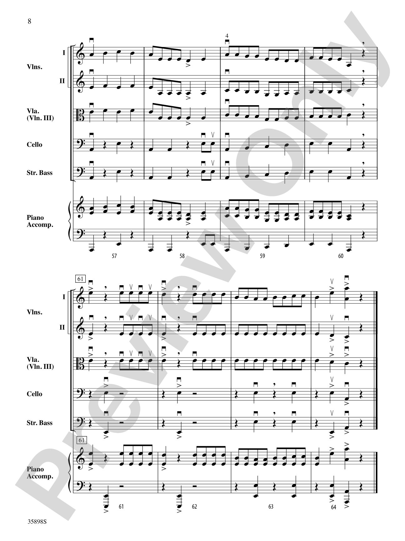 Notable Neighbors: String Orchestra Conductor Score & Parts