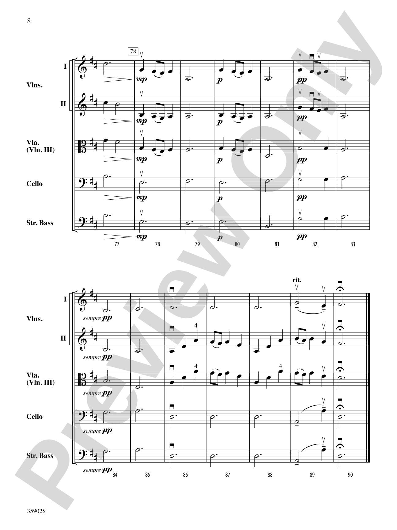Coming Home: String Orchestra Conductor Score & Parts