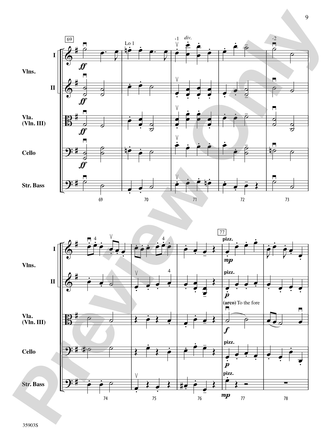 Mock Morris: String Orchestra Conductor Score & Parts