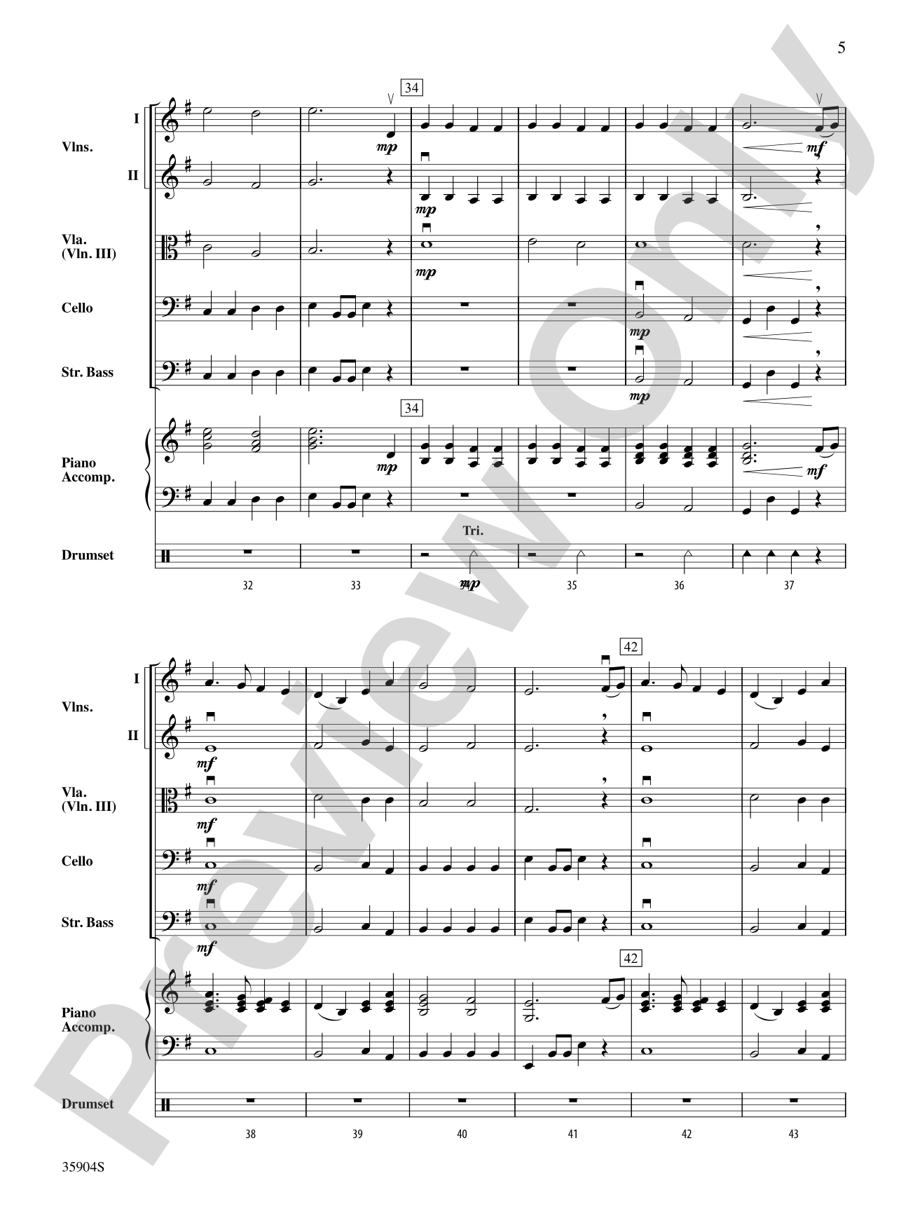 Fum, Fum, Fum: String Orchestra Conductor Score & Parts