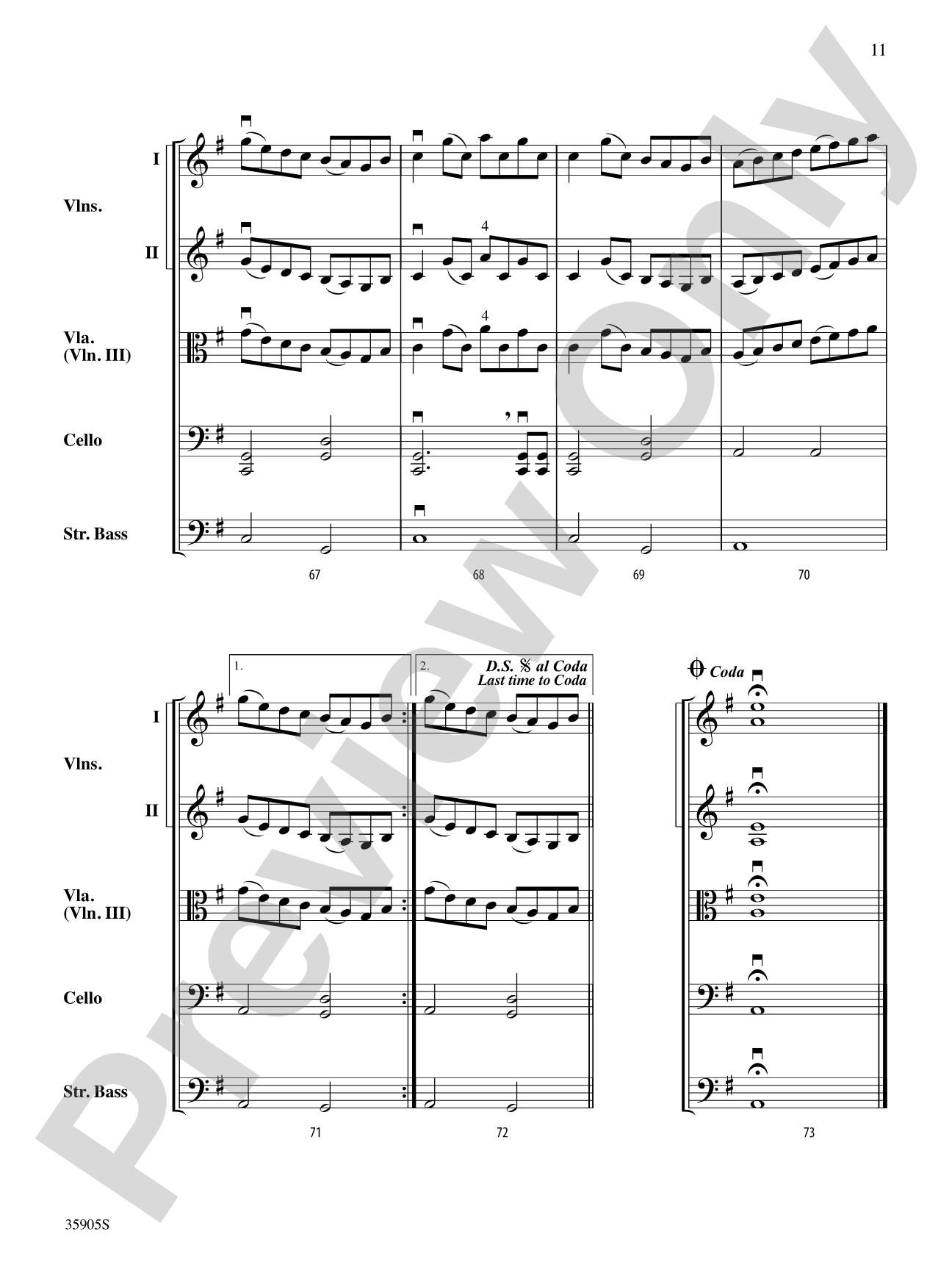Donegal Fiddles: String Orchestra Conductor Score & Parts