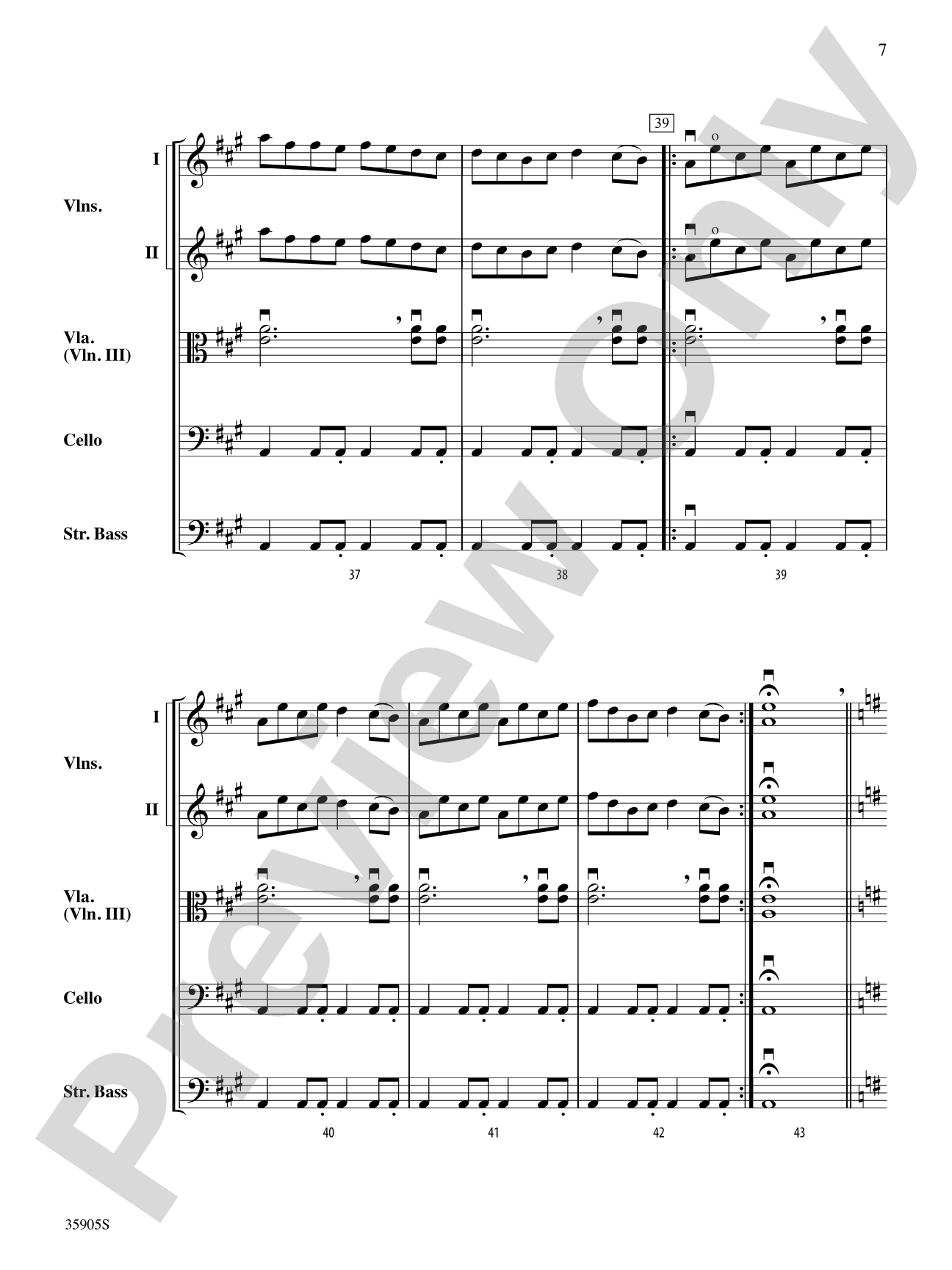 Donegal Fiddles: String Orchestra Conductor Score & Parts
