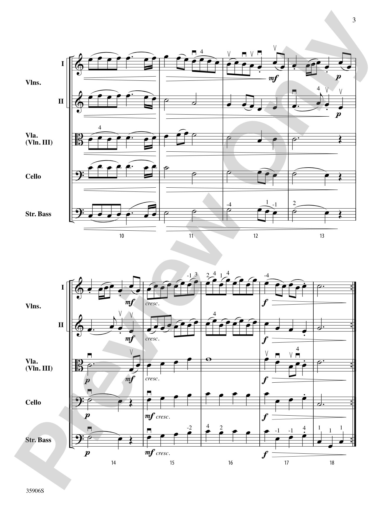 Two Baroque Dances: String Orchestra Conductor Score & Parts