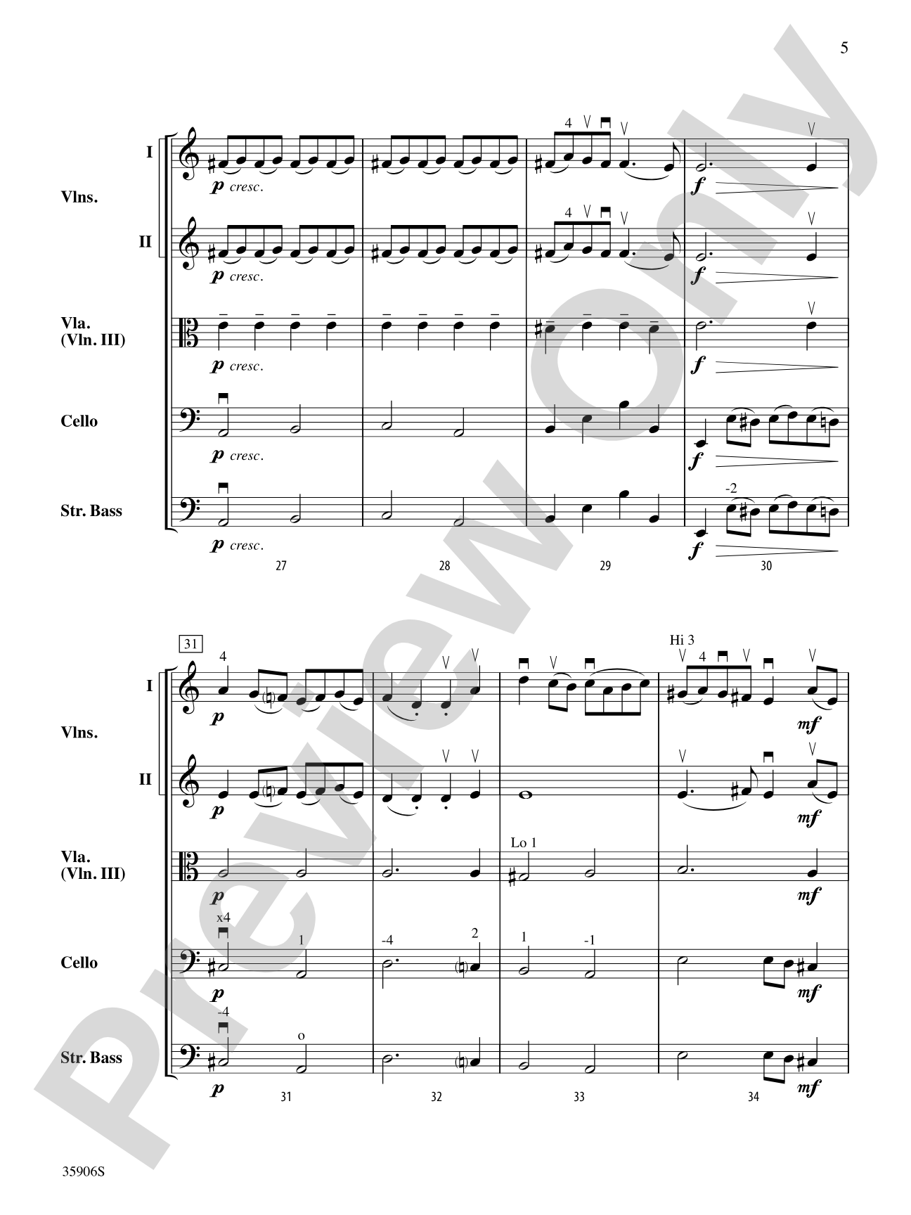 Two Baroque Dances: String Orchestra Conductor Score & Parts