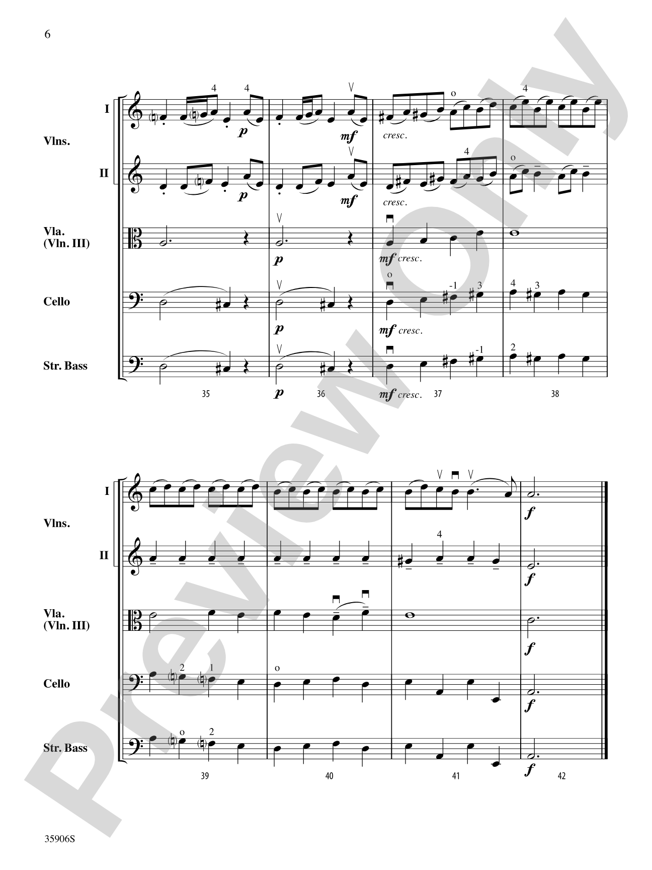 Two Baroque Dances: String Orchestra Conductor Score & Parts