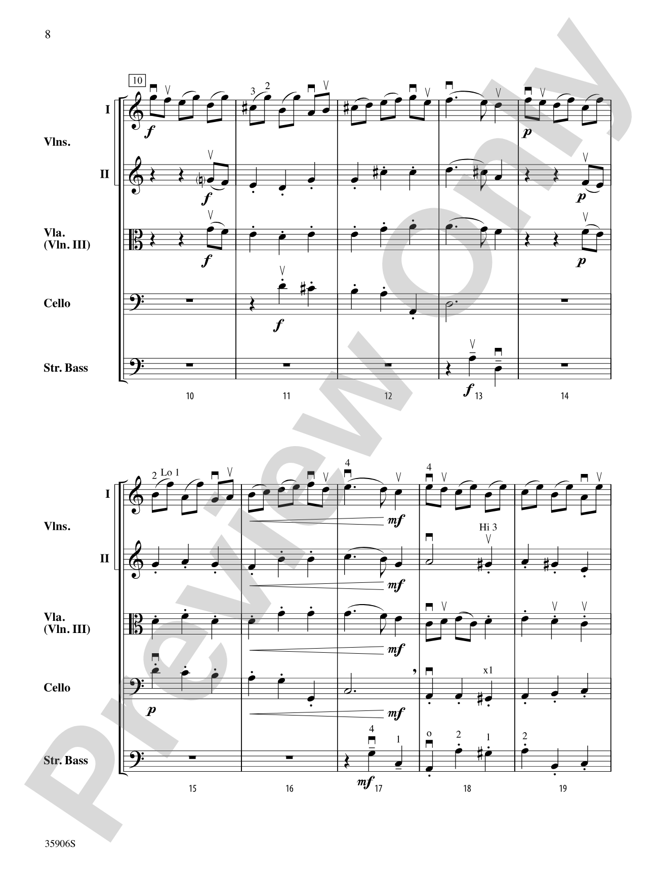 Two Baroque Dances: String Orchestra Conductor Score & Parts