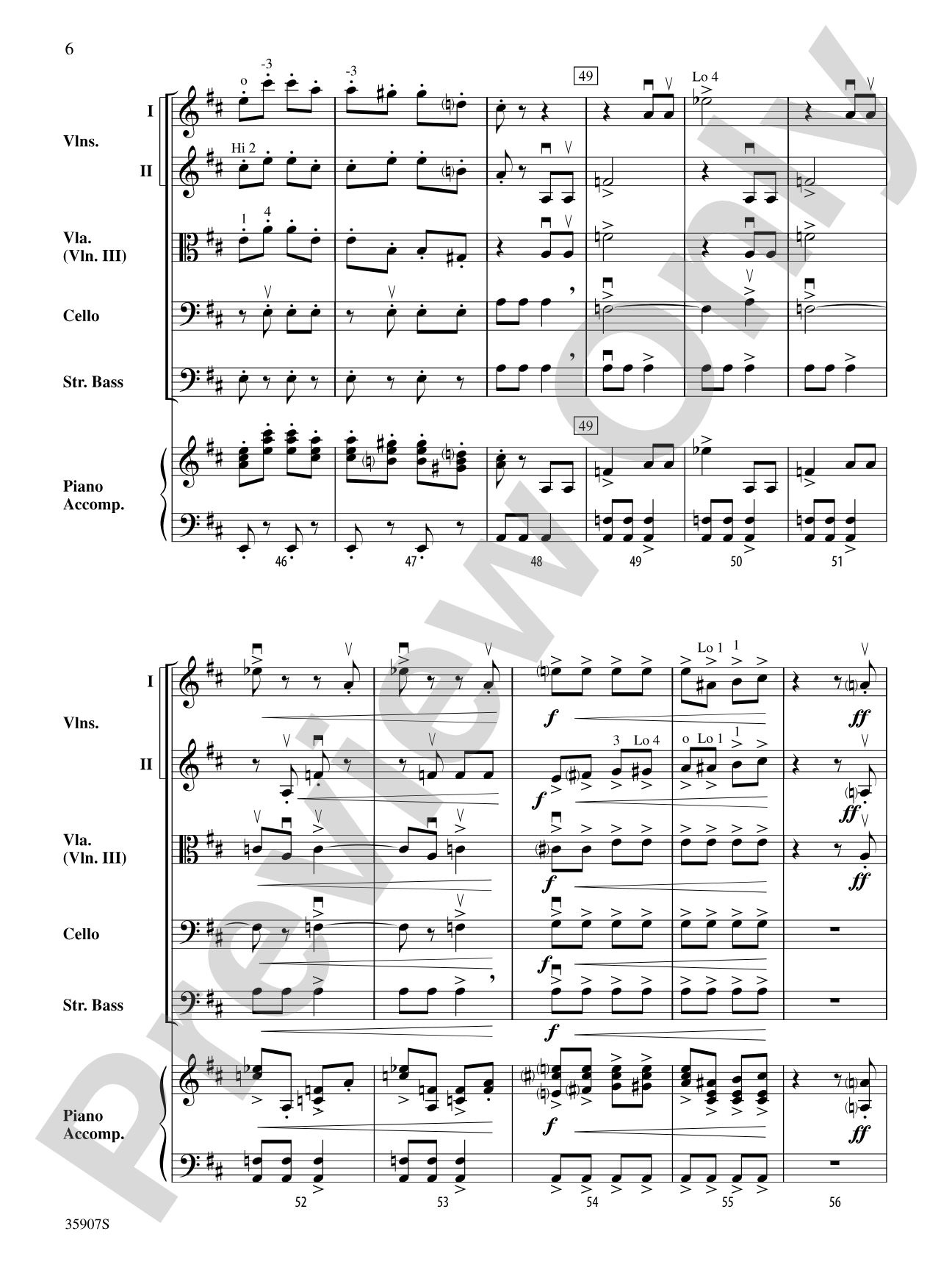 March of Bacchus (from the ballet Sylvia): String Orchestra Conductor Score & Parts
