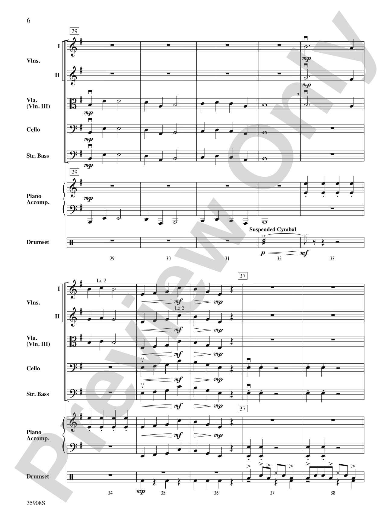 Danza Africana: String Orchestra Conductor Score & Parts