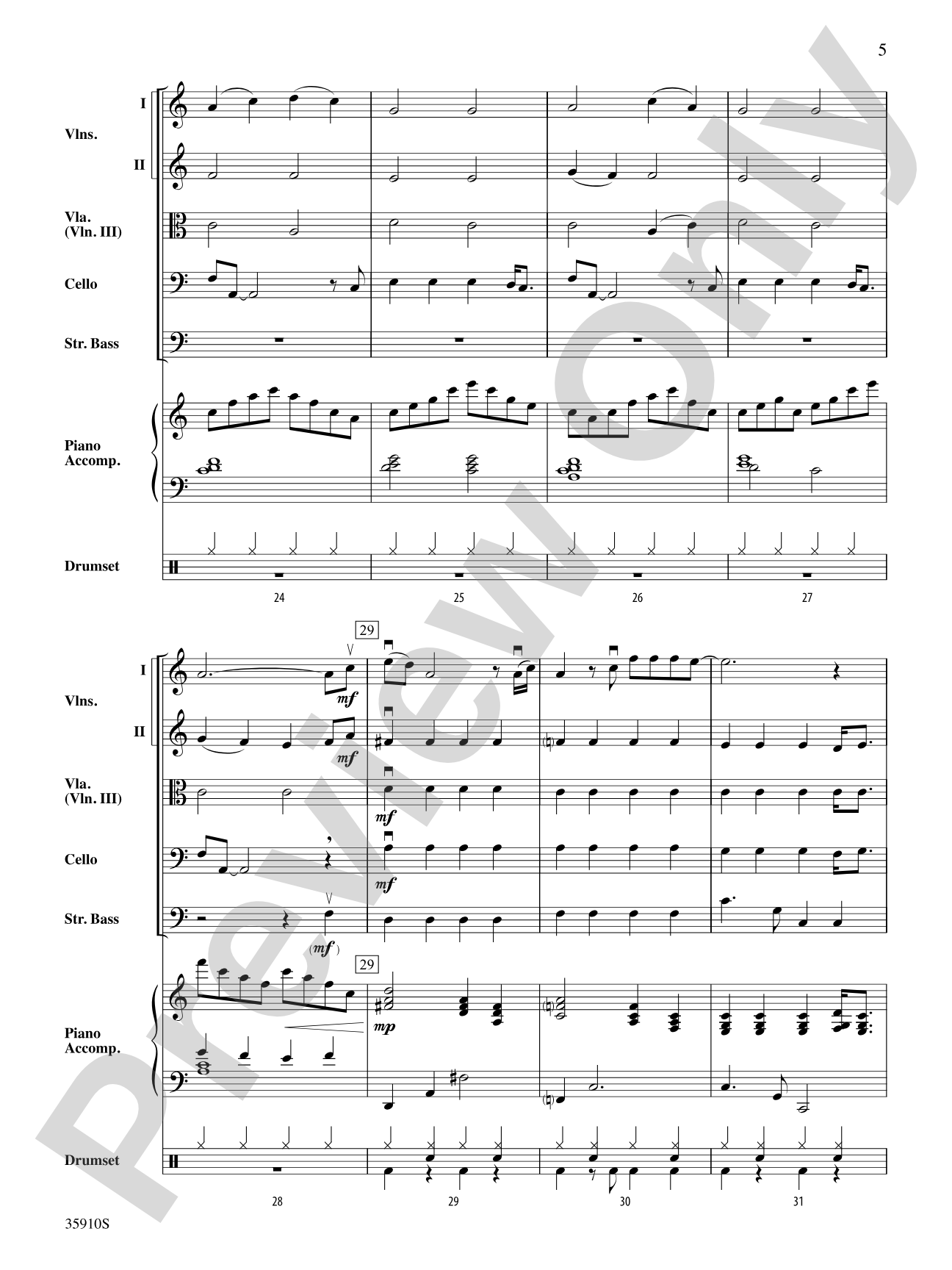 You Can't Always Get What You Want: String Orchestra Conductor Score & Parts