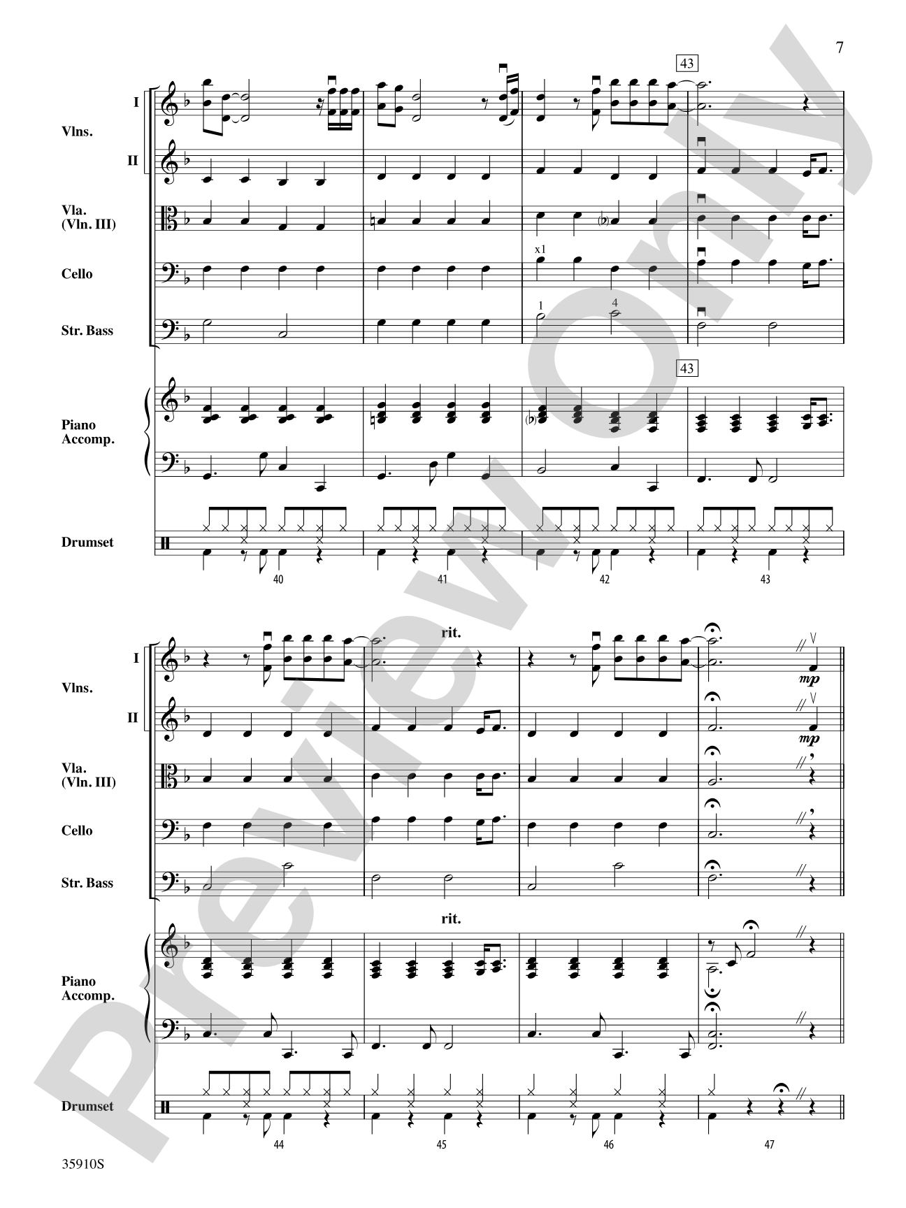 You Can't Always Get What You Want: String Orchestra Conductor Score & Parts