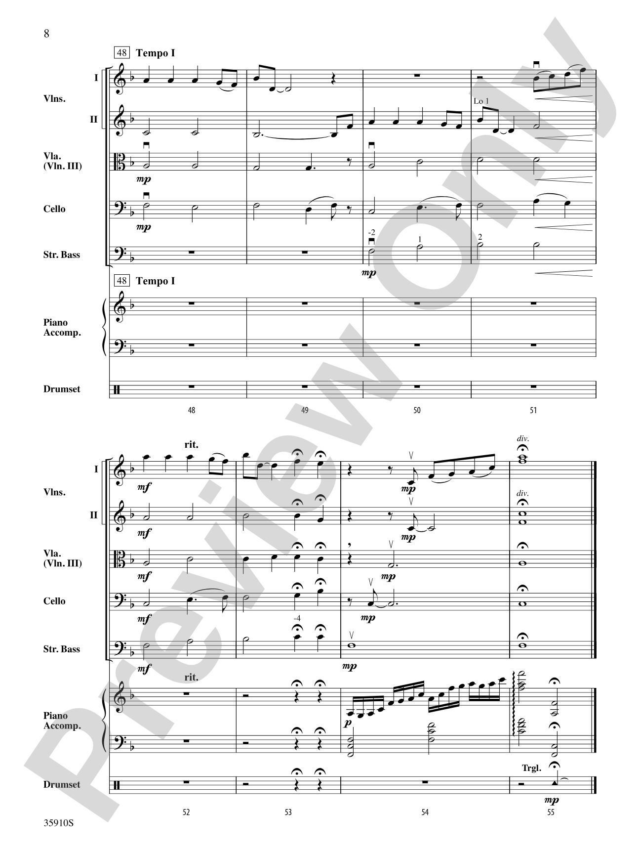 You Can't Always Get What You Want: String Orchestra Conductor Score & Parts
