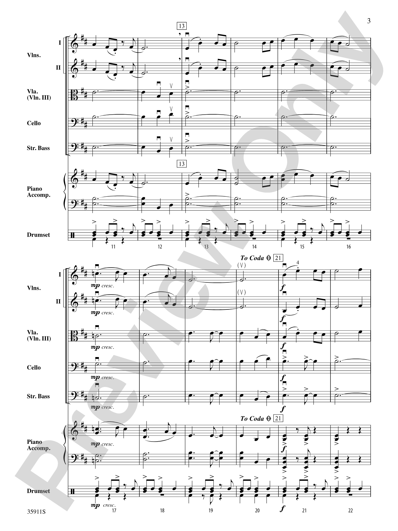 Lion’s Pride (from World of Warcraft: Taverns of Azeroth Original Game Soundtrack): String Orchestra Conductor Score & Parts