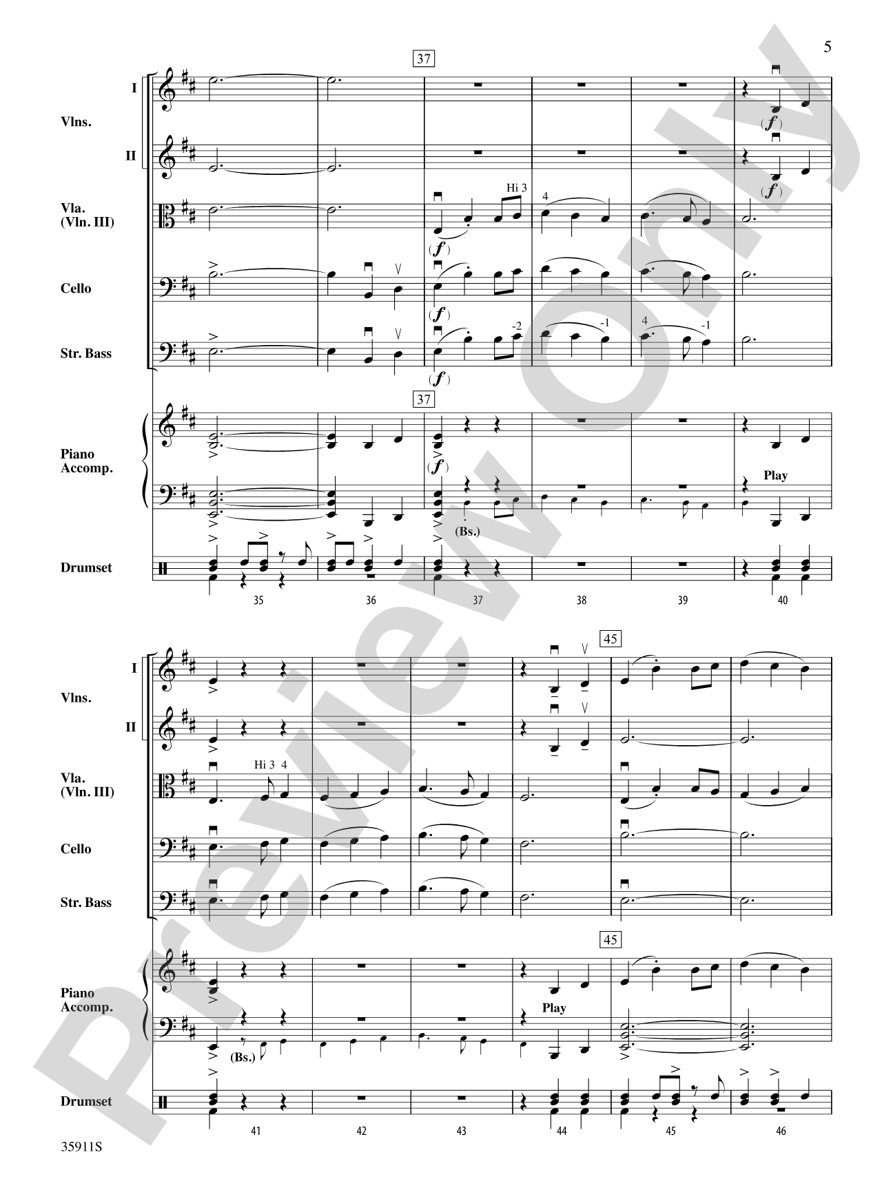 Lion’s Pride (from World of Warcraft: Taverns of Azeroth Original Game Soundtrack): String Orchestra Conductor Score & Parts
