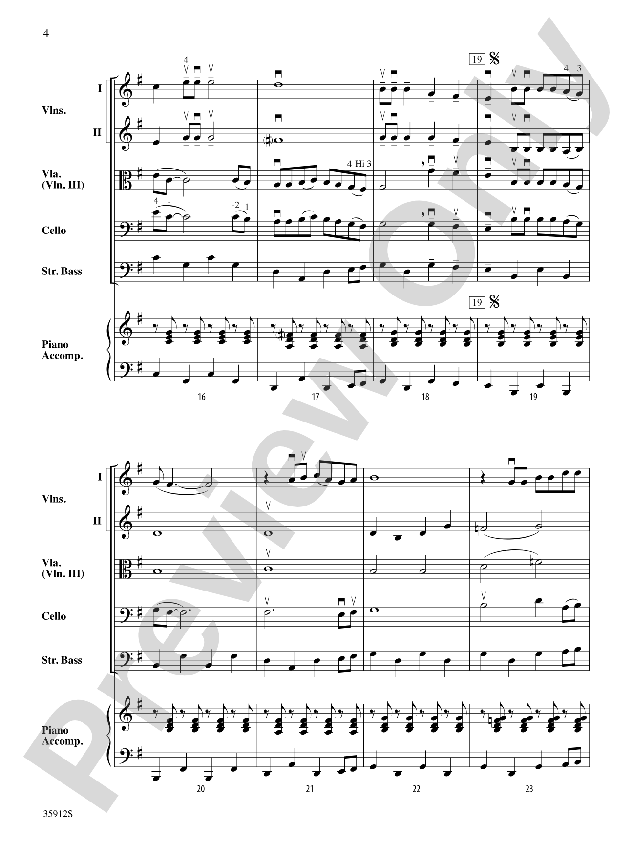 Grandma Got Run Over by a Reindeer: String Orchestra Conductor Score & Parts