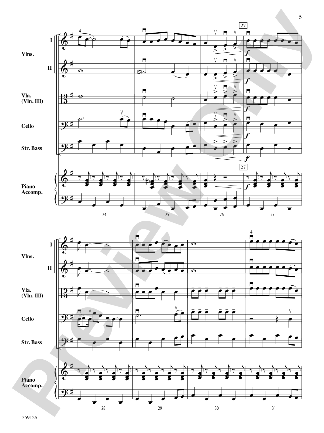 Grandma Got Run Over by a Reindeer: String Orchestra Conductor Score & Parts