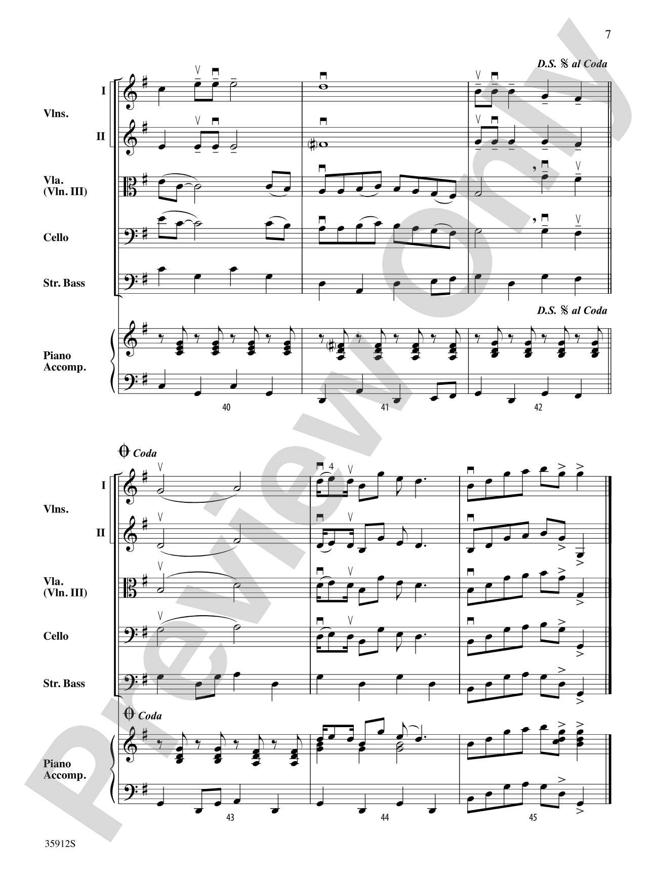 Grandma Got Run Over by a Reindeer: String Orchestra Conductor Score & Parts
