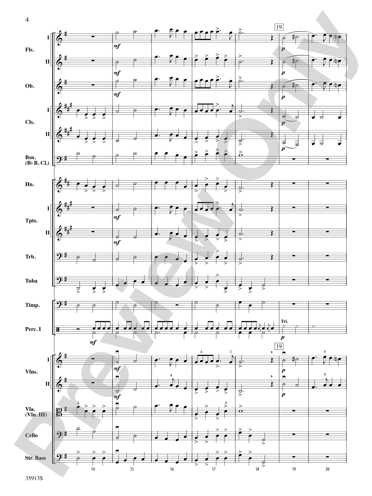 The Prince of Denmark's March: Full Orchestra Conductor Score & Parts