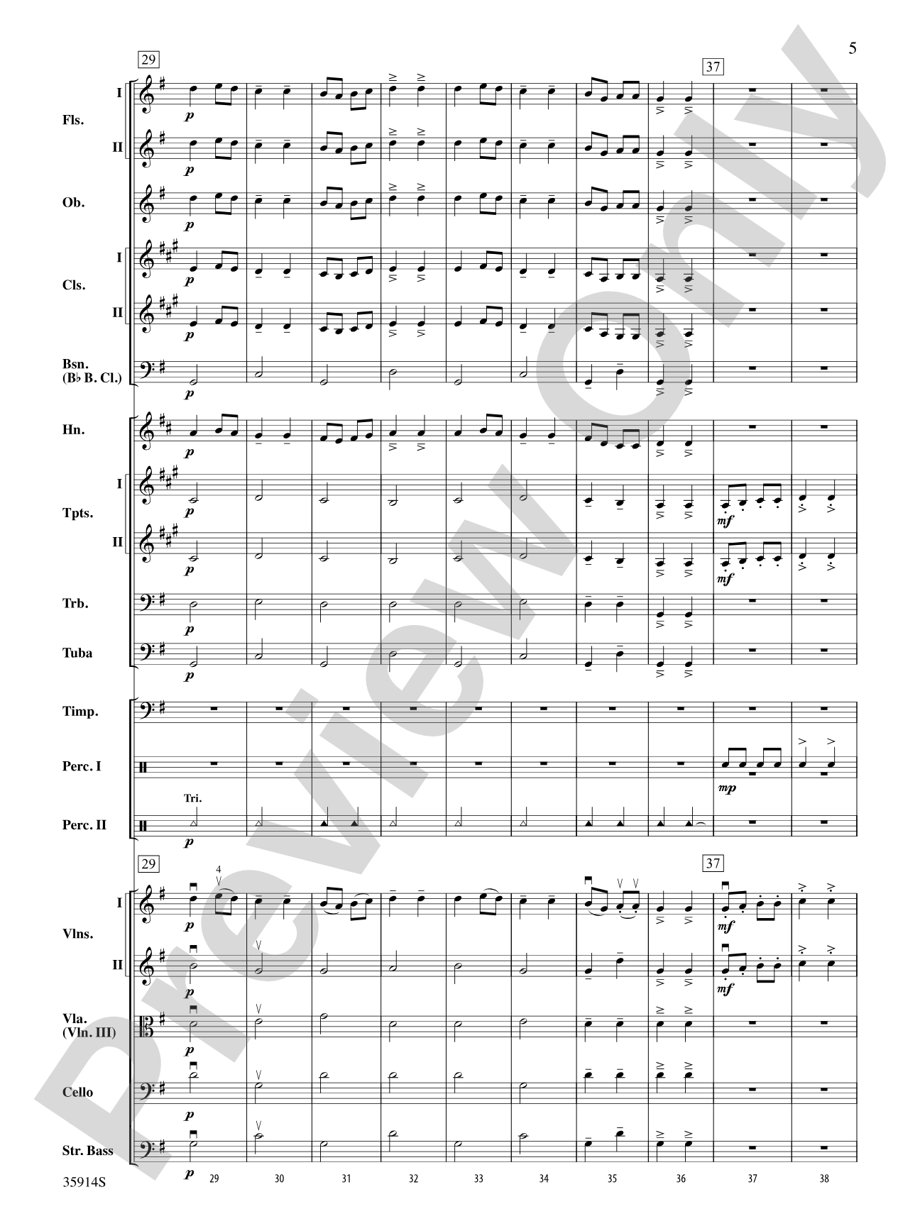 Sword Dance: Full Orchestra Conductor Score & Parts