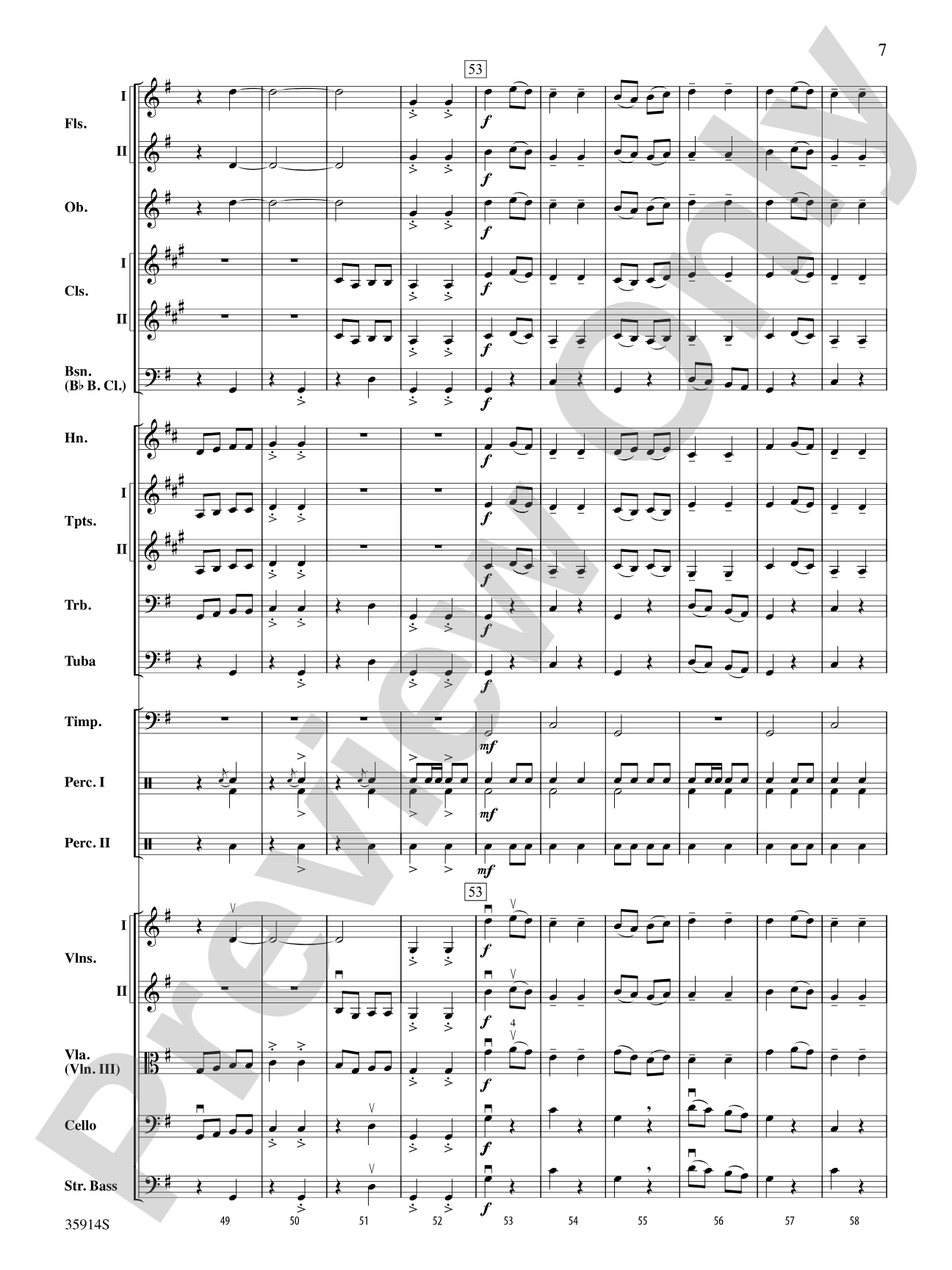Sword Dance: Full Orchestra Conductor Score & Parts